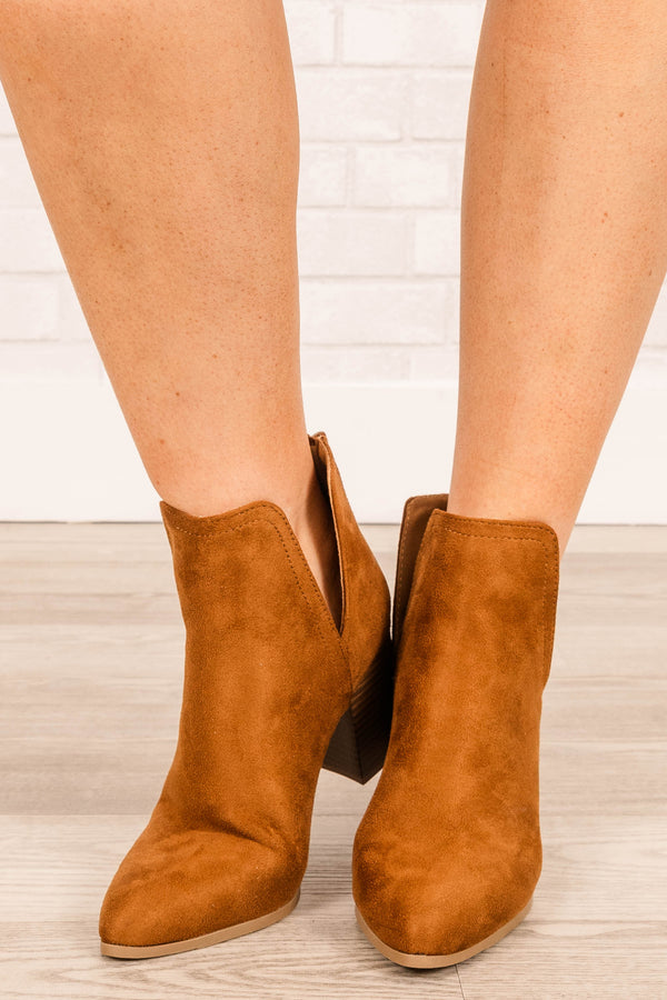 Walk With Purpose Booties, Tan