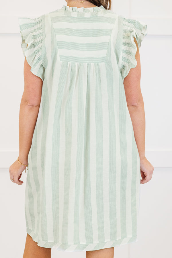 Walk and Talk Dress, Green