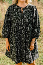 Walking On Air Dress, Black Floral