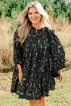 Walking On Air Dress, Black Floral