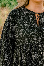 Walking On Air Dress, Black Floral