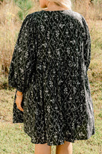 Walking On Air Dress, Black Floral