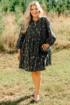Walking On Air Dress, Black Floral
