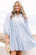 Walking On Air Dress, Blue Stripe