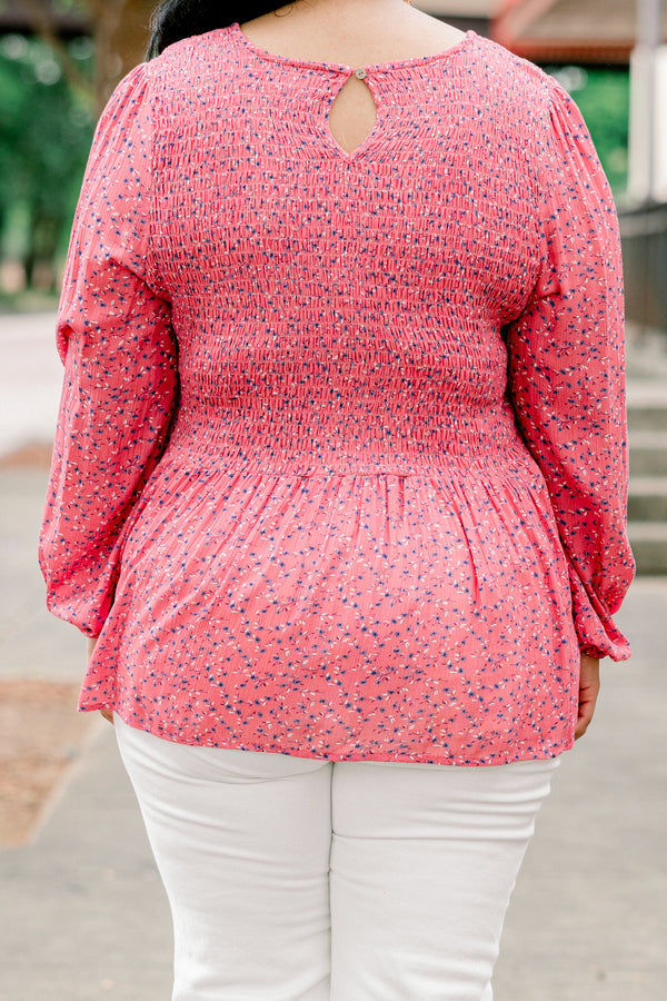 Wallflower Kisses Top, Dusty Rose