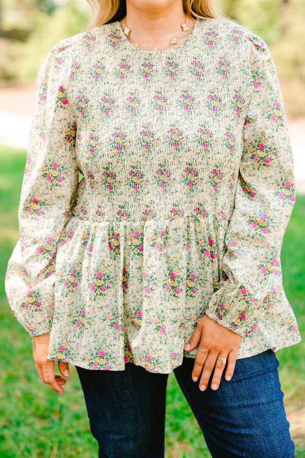 Wallflower Kisses Top, Ivory Floral