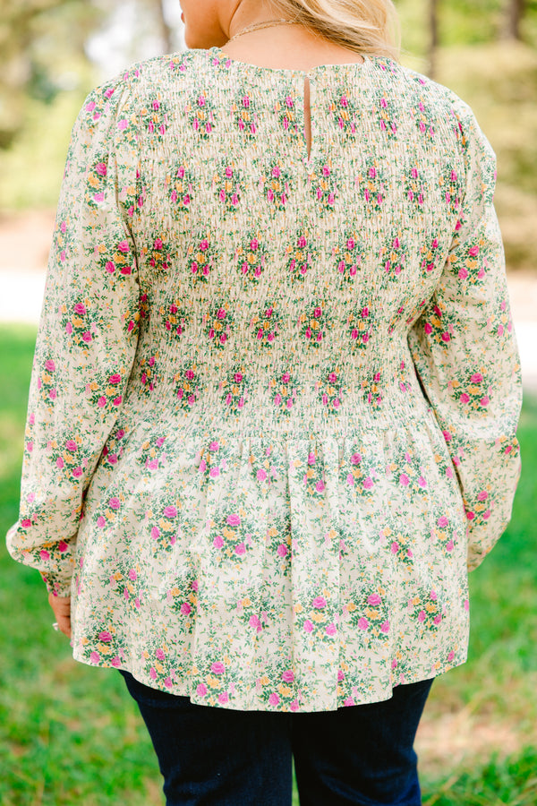 Wallflower Kisses Top, Ivory Floral
