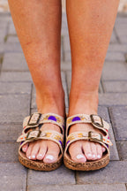 Wander Off Sandals, Natural Multi