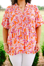 Wander Outside Top, Orange