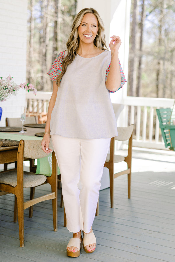 Wanderlust Bliss Top, Blau