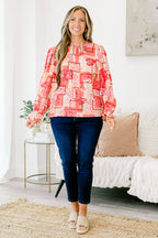 Wanderlust Journey Top, Pink-Red