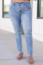 Wants And Needs Jeans, mittlere Waschung