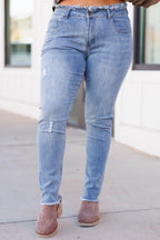 Wants And Needs Jeans, mittlere Waschung