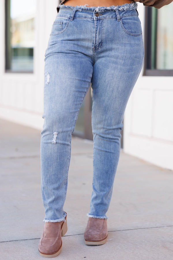 Wants And Needs Jeans, mittlere Waschung