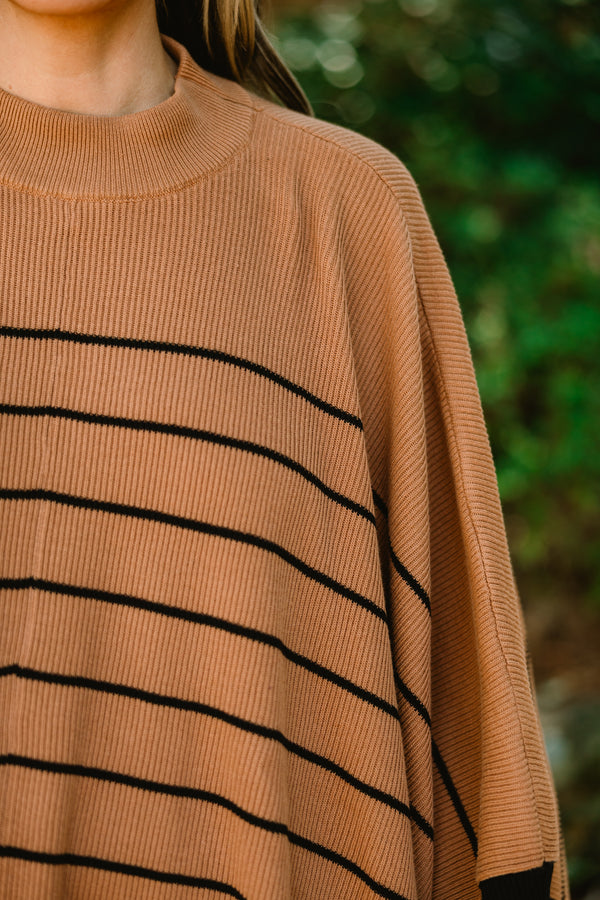 Warm Hugs Poncho, Khaki