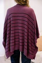 Warm Hugs Poncho, Purple
