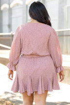 Warming Up To You Romper, Mauve