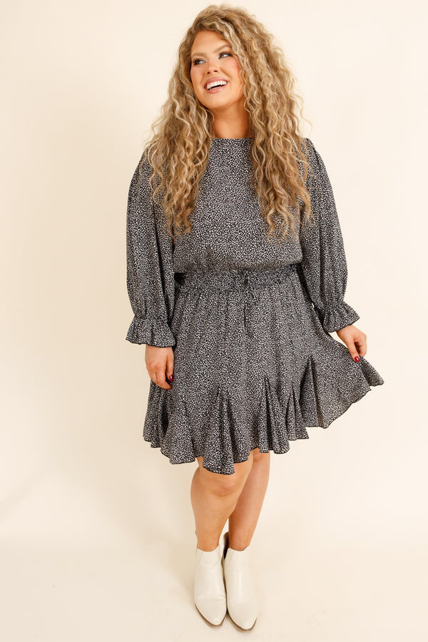Warming Up To You Romper, Black