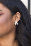 We Shine Bright Together Earrings, Cream
