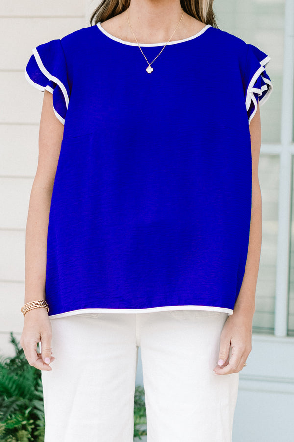 Wearing My Colors Top, Royal Blue