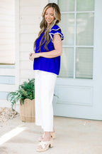 Wearing My Colors Top, Royal Blue