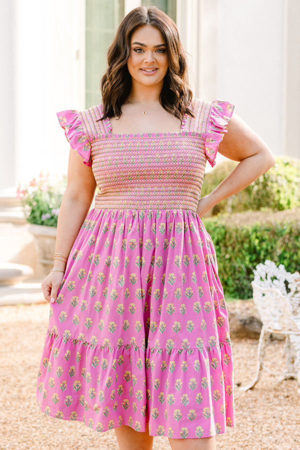 Weekend Staycation Dress, Pink