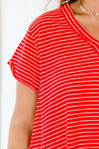 Weekend Surprise Top, Tomato Red