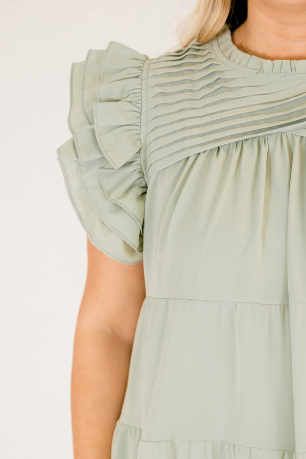 What A Vision Dress, Mint