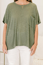 What Is The Call Top, Light Olive