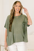 What Is The Call Top, Light Olive