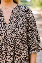 What You Know Dress, Brown Leopard