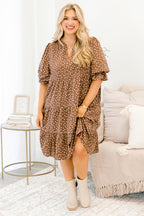 What You Know Dress, Brown Polka Dot