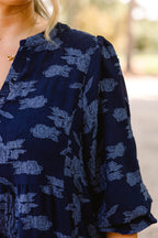 What You Know Dress, Navy Twilight