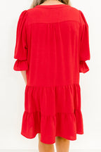 What You Know Dress, Red