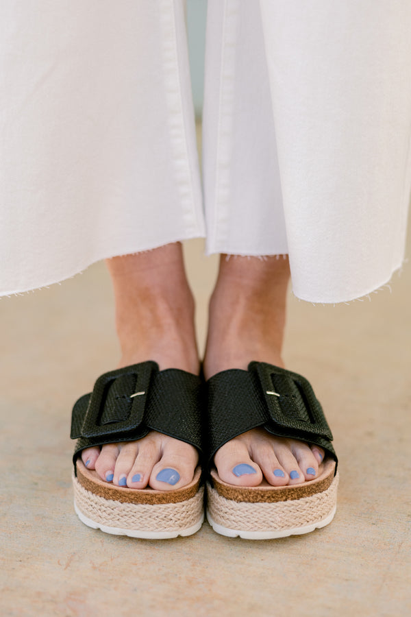 When the Time Is Right Wedges, Black