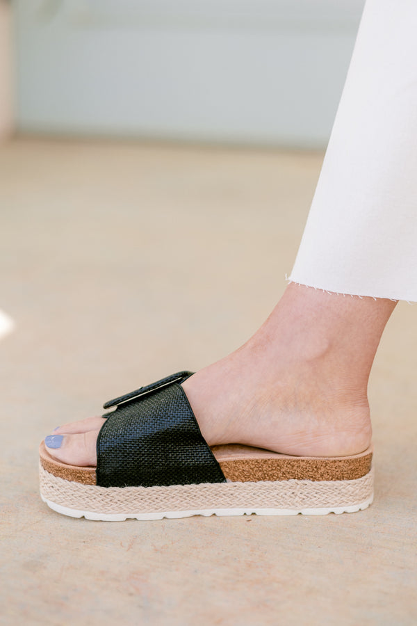When the Time Is Right Wedges, Black