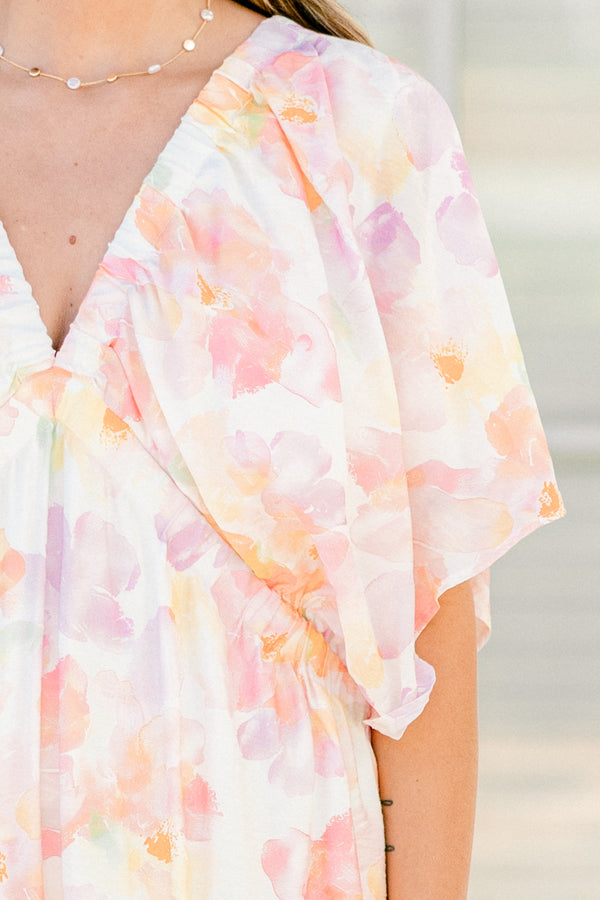 Whirling Day Dreams Dress, White