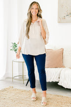 Whirlwind Weekend Top, Taupe