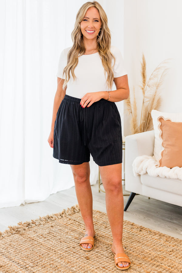 Who Is It Shorts, Black