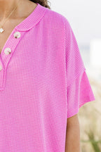 Wildflower Top, Magenta Glow
