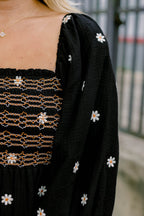 Wildflower Wonder Dress, Black