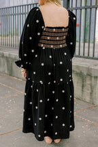 Wildflower Wonder Dress, Black