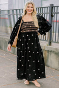 Wildflower Wonder Dress, Black