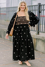 Wildflower Wonder Dress, Black