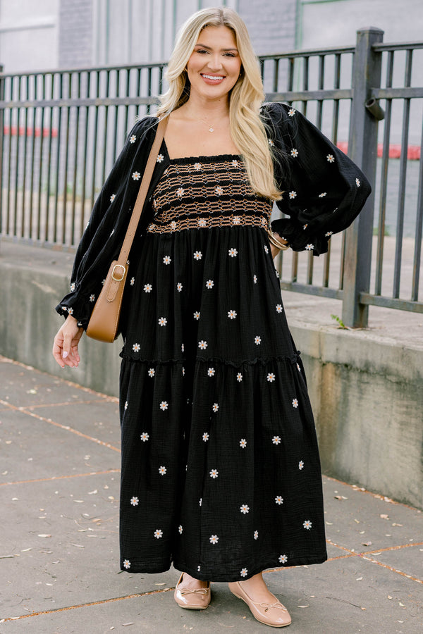 Wildflower Wonder Dress, Black