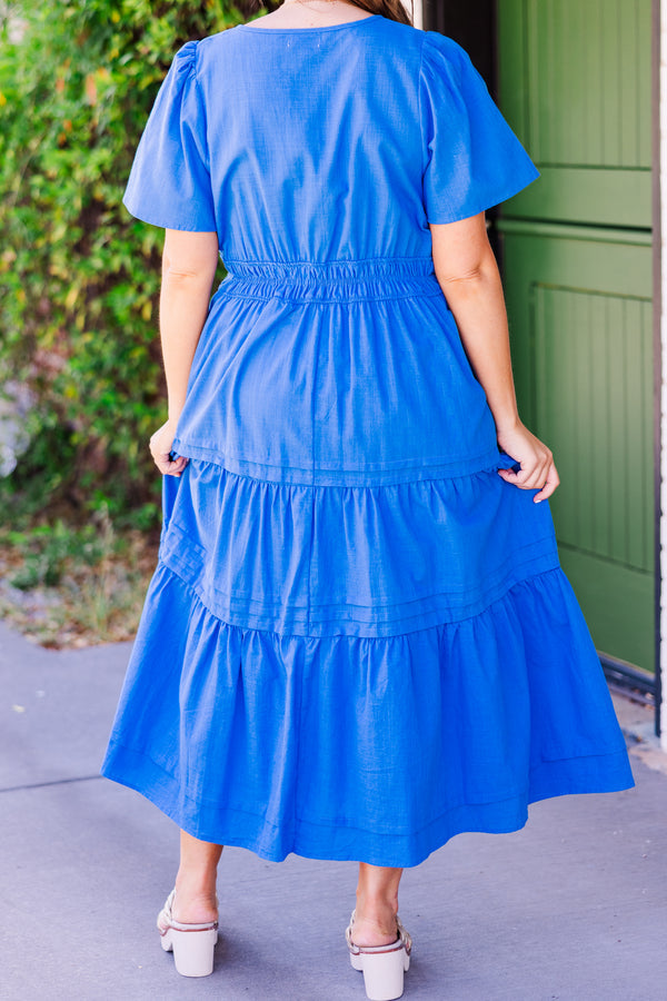 Wish Me Joy Dress, Blue
