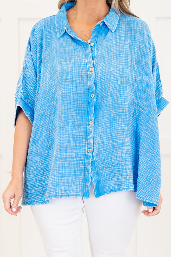 Wistful Weekend Top, Deep Sky
