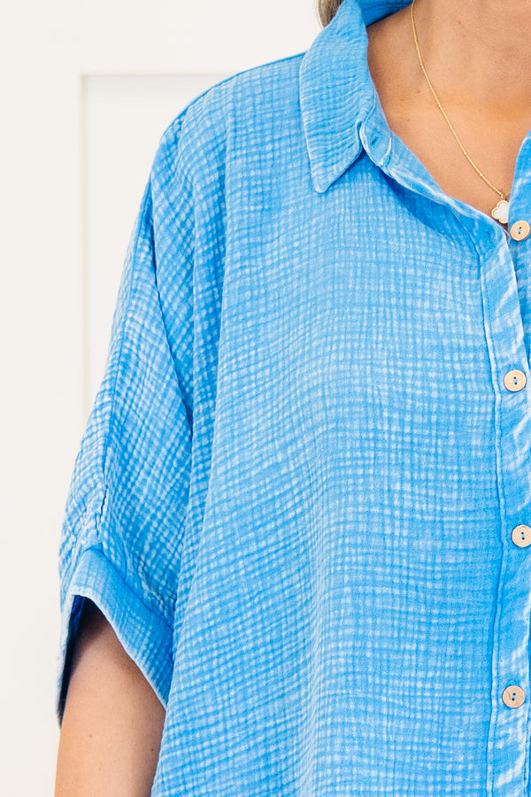 Wistful Weekend Top, Deep Sky