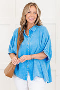 Wistful Weekend Top, Deep Sky