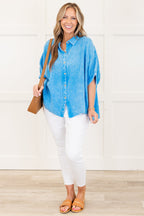 Wistful Weekend Top, Deep Sky